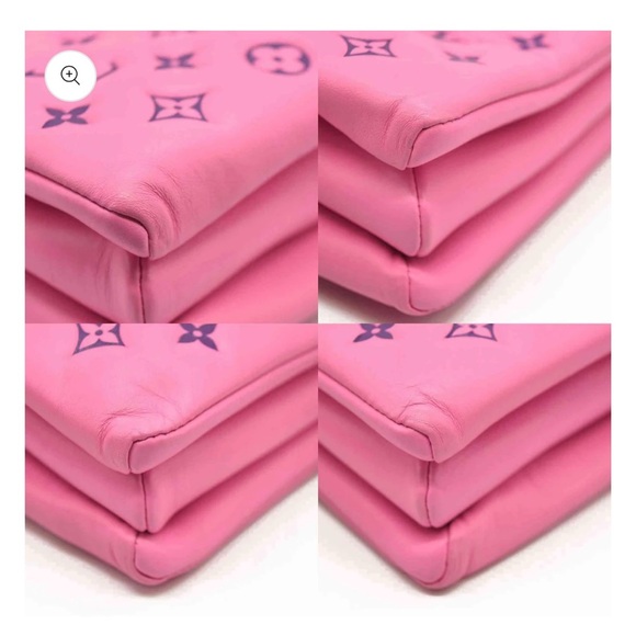 LOUIS VUITTON Lambskin Embossed Monogram Vuittamins Coussin PM Rose Violet - Picture 9 of 13